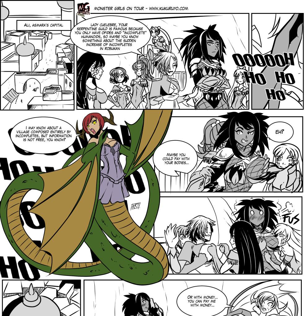 Monster girls on tour - Episode 46, Page 1: Page 046